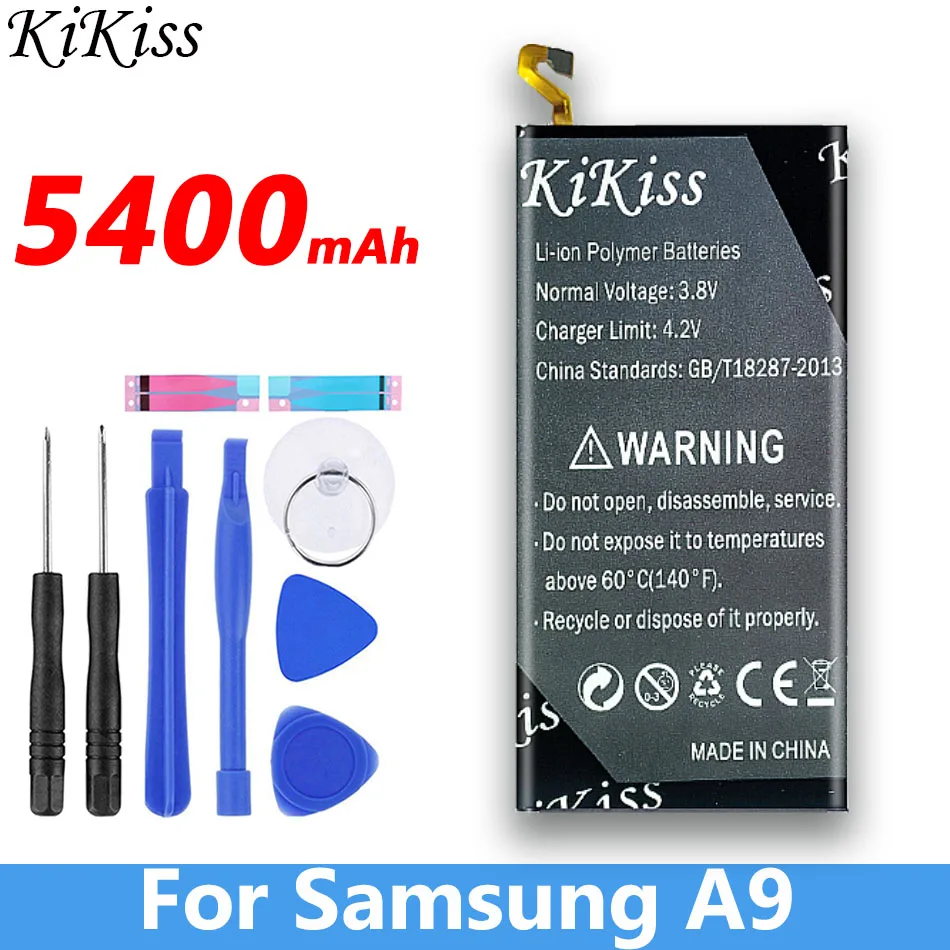 Оригинальная Аккумуляторная батарея для телефона Samsung Galaxy A9 A900 A9000 5400 мАч полная