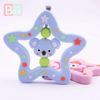 

Baby Teether Silicone Koala Food Grade Silicone Cartoon Star Teething Toys Tiny Rod Chewable Baby Products Childrend Accessories