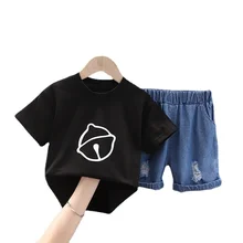 Summer Baby Cartoon Clothes Children Boys Cotton T Shirt Shorts 2Pcs/sets Kids Infant Clothing Toddler Girl Fashion Sportswear