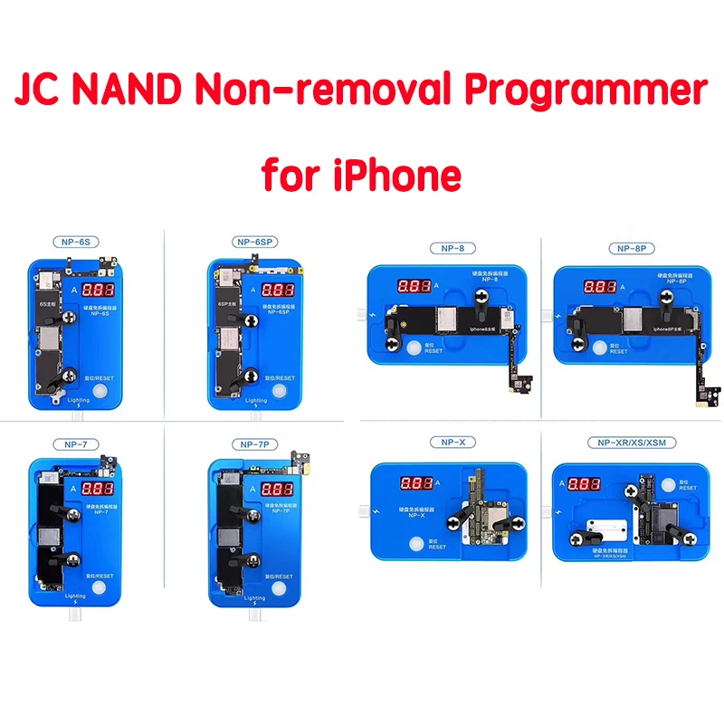JC жесткий диск NAND неудаляемый программатор для iPhone X XR XS XSMAX 6S 6SP 7G 7P 8G 8P чтение/запись/изменение данных