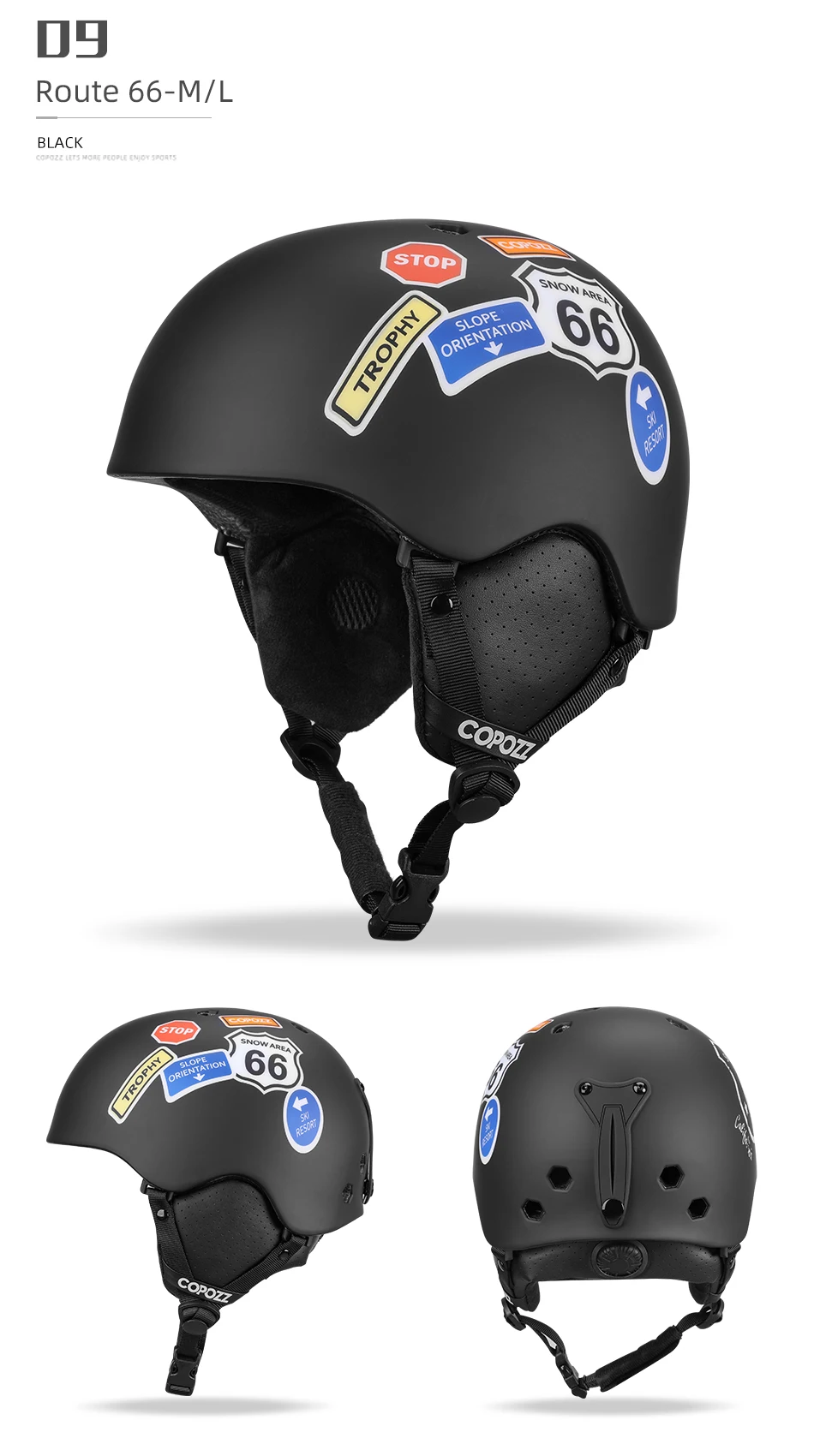 Le noir L Casque De Ski À Motif Personnalisé Avec Certificat, Casque De Snowboard Moulé