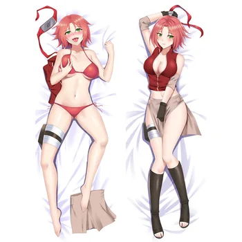 

Wholesale Japan Hot Anime Naruto Dakimakura Haruno Sakura Sexy Bikini Body Bedding Otaku Hugging Female Pillow Case Cover Gifts