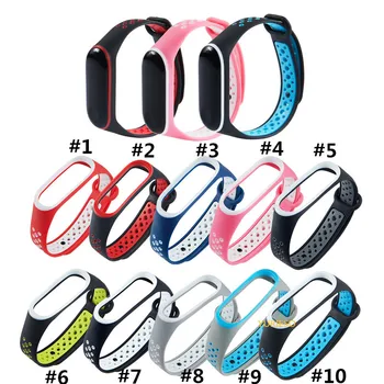 

200pcs Mi Band 3 strap sport Silicone watch wrist Bracelet miband3 strap accessories Mi band3 bracelet smart for Xiaomi strap