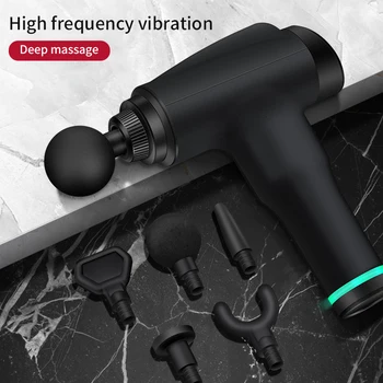 

2020 new muscle gun massage gun deep muscle relaxation electric handheld massager fitness high frequency vibration