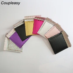 100pcs 15x13cm Colorful Bubble Envelope Self Adhesive Bubble Mailer Bag Shipping Mailing Foam Envelopes Bags Business Supplies