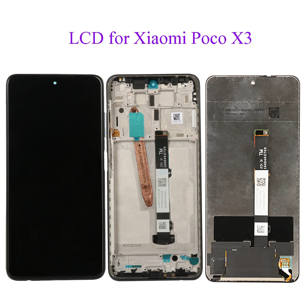 

Original 6.67 inch lcd For Xiaomi Poco X3 / X3 NFC / X3 Pro M2007J20CG M2007J20CT LCD Display Touch Screen Digitizer Assembly