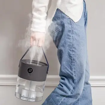 

2L Large Capacity Air Humidifier Dual Spray 4000mAh USB Rechargeable Wireless Ultrasonic Aroma Diffuser Night Light Fogger Home