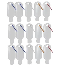 5/10/15 recipientes recarregáveis do curso das garrafas do desinfetante da mão das garrafas dos pces 50ml recipientes do álcool (gancho aleatório transparente das garrafas)