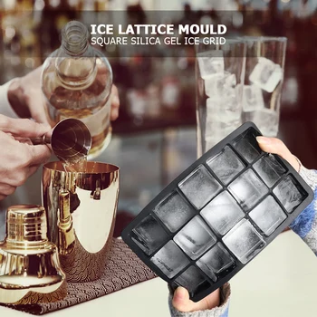 

15 Grid Ice Cube Silicone Ice Grid Mini Cake Mold Tool Container Pudding Mould for Party Whiskey Cocktail Cold Drink