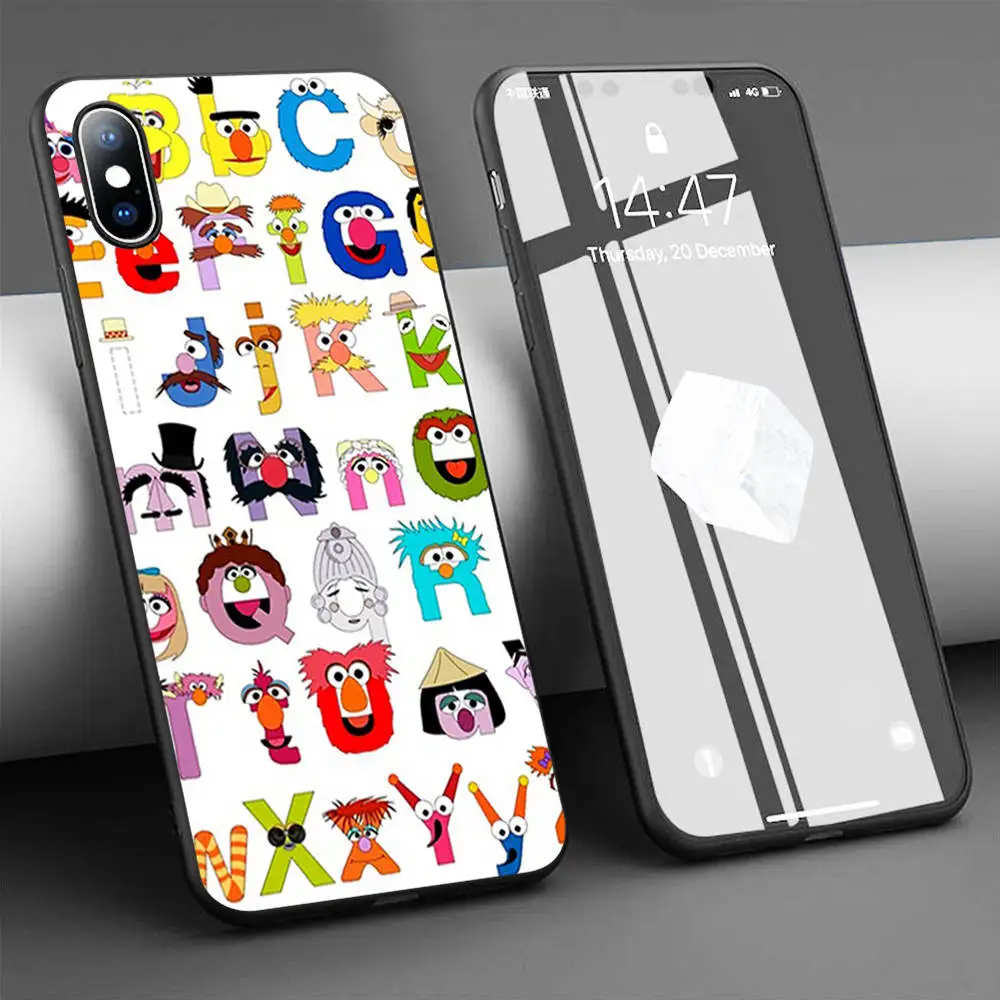Coque sesame street alphabet Soft Silicone Phone Case for iPhone 11 Pro Max X 5S 6 6S XR XS 7 8 Plus Cover | Мобильные телефоны и