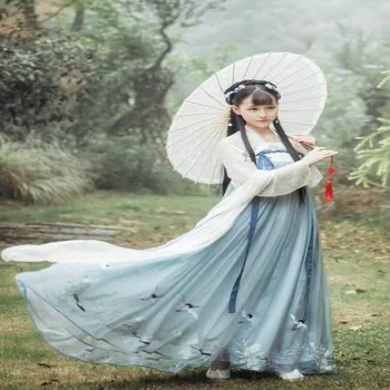 

Hanfu Female Daily Hanfu Improved Women Fresh and Elegant Fairy Skirt Costume Hanfu Summer Dress Chest Skirt Chinese Style