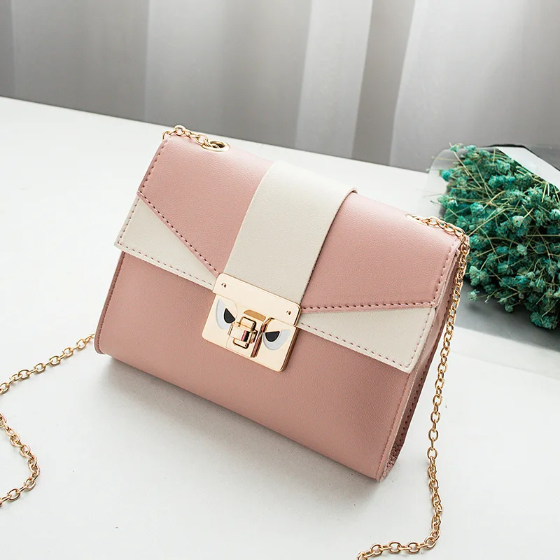 

New fashion chain lock bag mini shoulder bags slant cell phone pocket bag womens handbags purses messenger bag clutches women