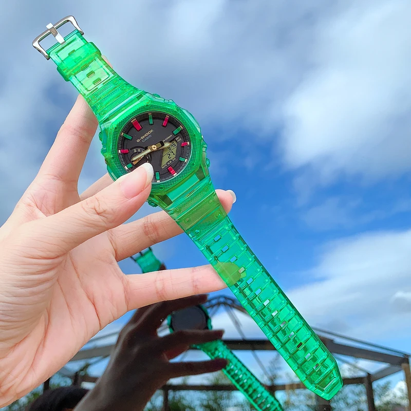Pulseira de resina colorida para casio g-shock