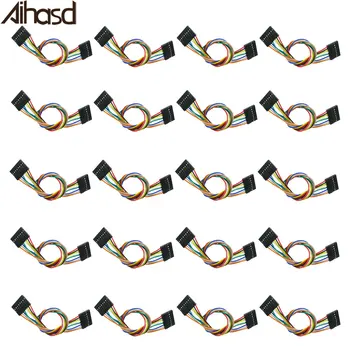 

20PCS/LOT 8P Pin Dupont Cable Wire 20CM 2.54MM Pitch Jumper Line Female To Female Connector