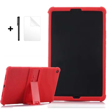 

Silicone Soft Stand Back Case For Xiaomi MiPad 4 Plus 10.1 2018 Protective Shell Cover for Mi Pad 4 8.0 inch Tablet case +Film