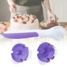 Аксессуары Ломтики DIY помадка торт тиснение колеса ролик пластик ремесло выпечки инструменты Кондитерские решетки резчик, принадлежности для выпечки теста хлеба