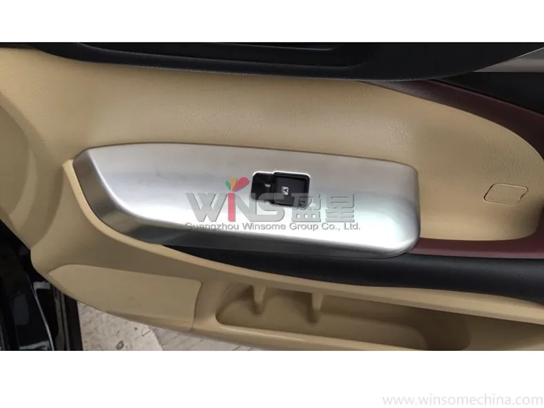 Для Toyota Highlander Kluger- хромированное внутреннее Окно Стекло для кнопки переключателя ABS автостайлинг аксессуары молдинги