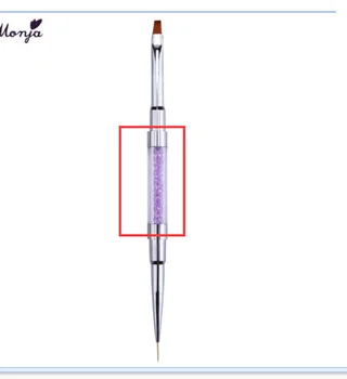 

Tip UV Gel Polish Nail Brush Flower Drawing Paint Rhinestones Pen Manicure Dual-head Nail Art Tool Liner Light Therapy