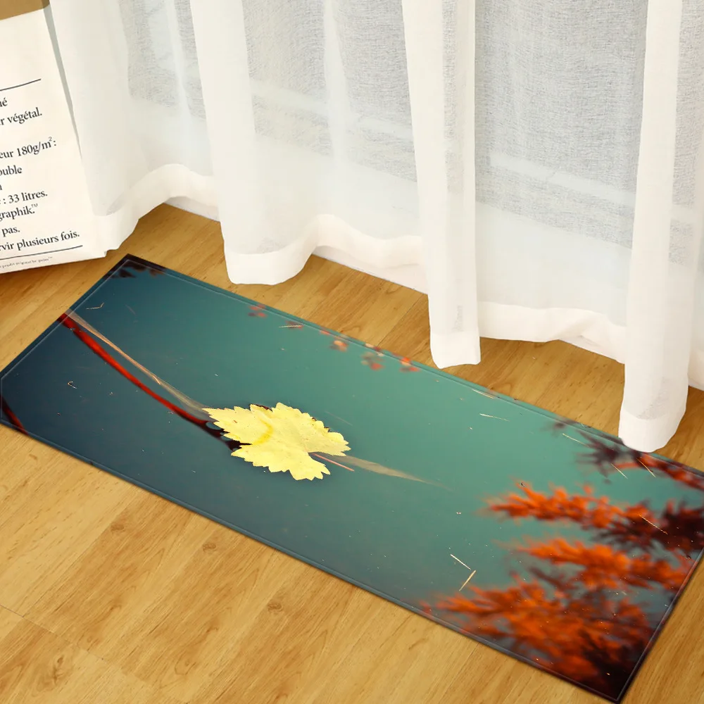 Thregost 3D живописный принт, длинные Коврики для пола, внутренний фланелевый Придверный коврик, молитвенный коврик, микрофибра, коврики для кухни, нескользящий ковер, моющийся
