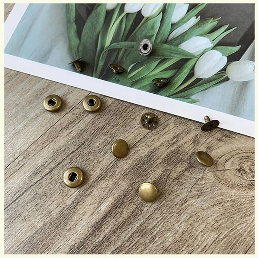 3Sets 6/8mm Mini Metal Button DIY Doll Clothes Craft Buckle Miniature Invisible Snap for 1/6 Doll Clothing Sewing Accessories
