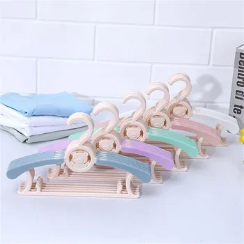 

Colorful Baby Clothes Hangers Plastic Outdoor Drying Rack for Kids Children clothing coat closet organizer garment suit