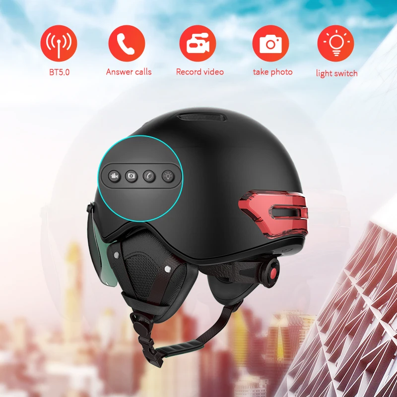 Bike Helmet Sport Action Camera 1080p Hd Video Recording Bicycle Helmet