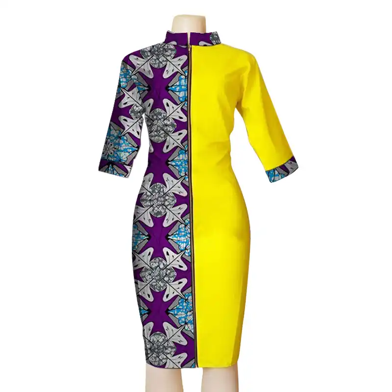 ankara dress with collar
