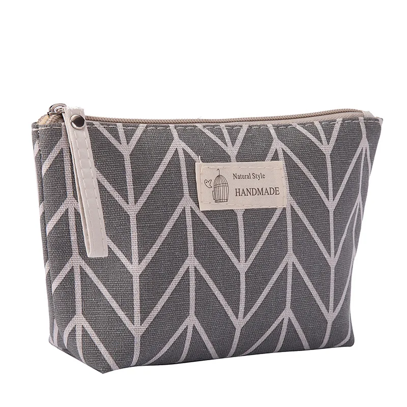 2021 Multifunctional Canvas Makeup Bags Travel Lady Storage Bag Ladies Wash Bag Fabric Zipper Coin Purse Cosmetic Storage Bag