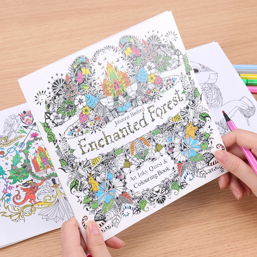 Enchanted Forest English Edition Coloring Book For Children Adult Relieve Stress Kill Time Painting Drawing Book 24 Pages Enchanted Forest English Edition Coloring Book For Children Adult Relieve Stress Kill Time Painting Drawing Book 24 Pages