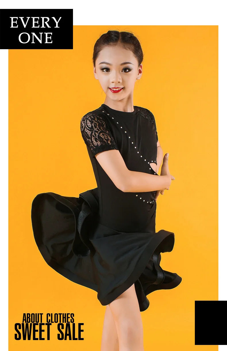 Children Professional Latin Dance Dress for Girls Ballroom Dance Competition Dresses kids Modern Waltztango  Cha Cha Costumes (8)