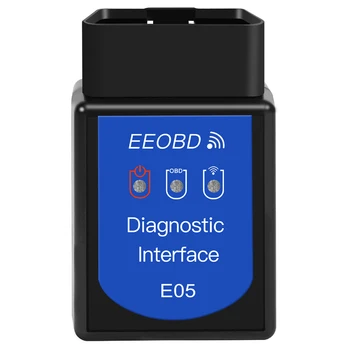 

E05 OBD2 Scanner, EEOBD WIFI Automotive Engine Fault Detector ELM327 OBDII Diagnostic Scan Tool for Smart Phone Windows