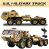 High Imitation 8X8 Remote Control US Military Off Road Truck 2.4G All-Terrain Tire Hole-through Alloy Front/Rear Axle RC Vehicle 3