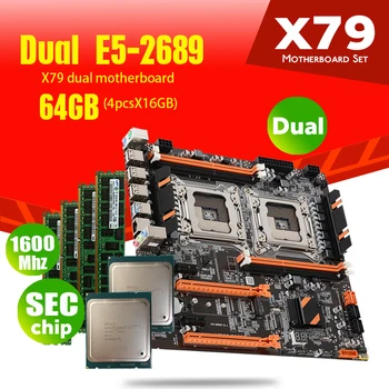 

atermiter X79 Dual CPU motherboard set with 2 × Xeon E5 2689 4 × 16GB = 64GB 1600MHz PC3 12800 DDR3 ECC REG memory