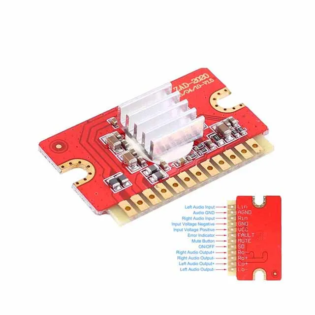 

A23-- DC 12V 24V 3A Stereo Audio Module 30W+30W Digital Soundboard Stereo audio module