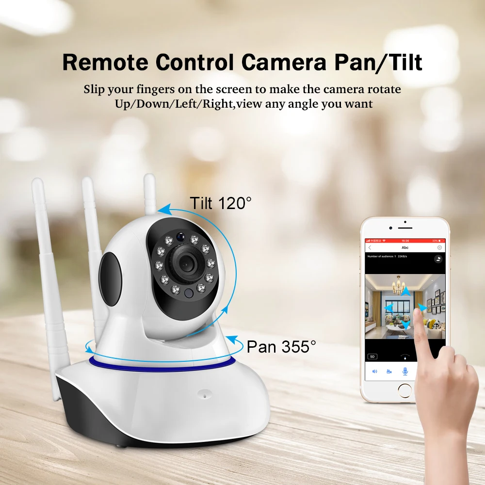 Gadinan Human Auto Tracking 1080P Wifi PTZ IP Camera Wireless Home Security Surveillance Night Vision CCTV Camera Baby Monitor wifi camera system