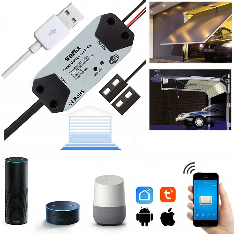 

1 Set Wifi Wall Remote Control Switch Car Garage Doors And Openers For Smart Home Mobile Smart Phone Automation