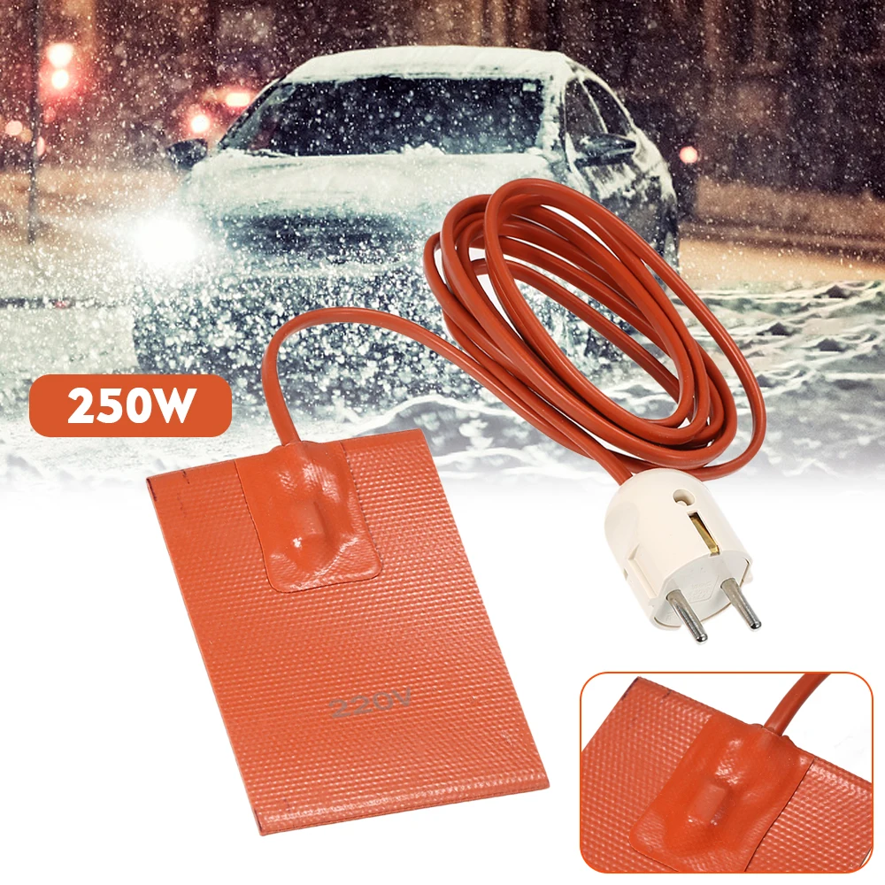 

250W Car Engine Heater Oil Pan Tank Heater Pad Universal Silicone Heater Pad Engine Oil Pan Sump Tank Heater Pad with EU Plug