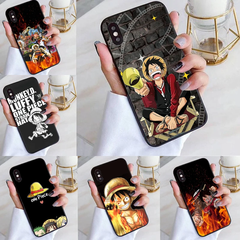 Коллаж из японского аниме серии Luffy мягкий силиконовый чехол для Apple iPhone XS Max 8 7 6