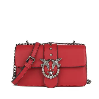 

Retro Soild Color Fashion Badge Small Square Bags For Women 2020 summer Handbag And Small Chain Shoulder Bags Fashion Cross Bag
