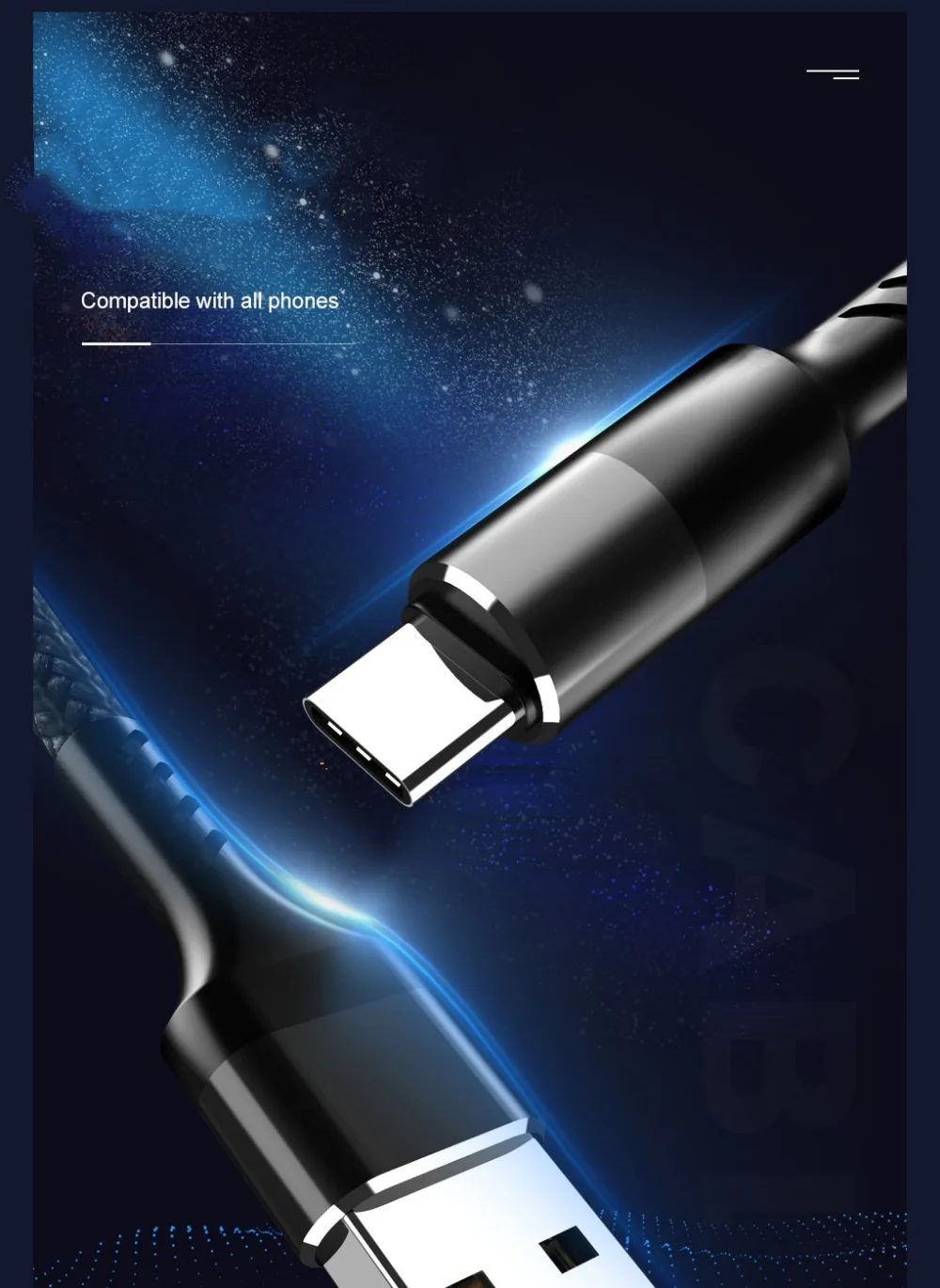 USB кабель type-C кабель для Samusng S10 mi cro usb провод для быстрого заряда для huawei P30 lite Xiaomi mi 8 type-C кабель для зарядки телефона