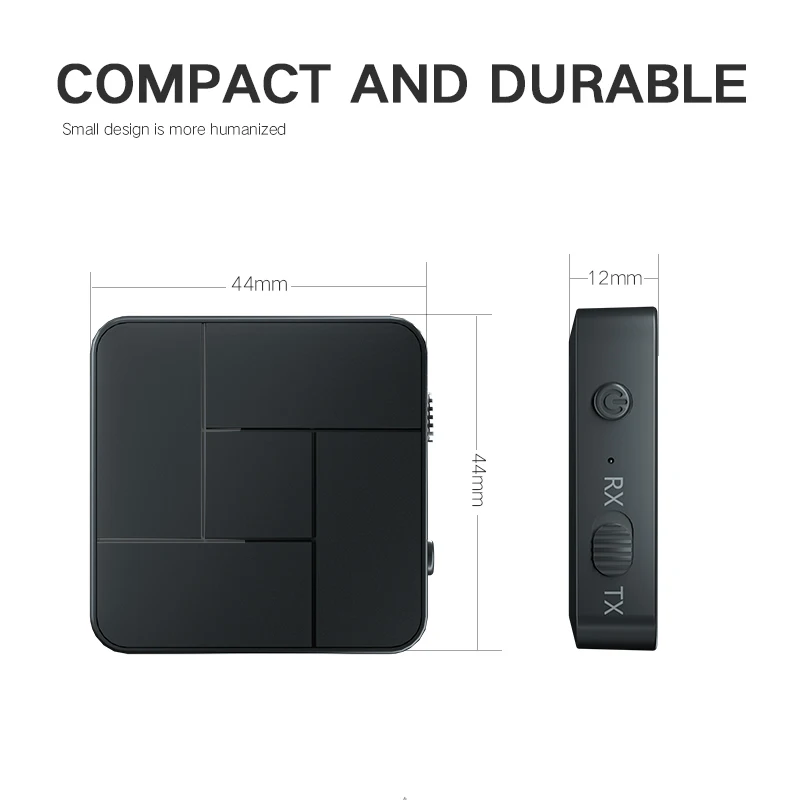 Bluetooth 5.0 Audio Receiver Transmitter 3.5mm AUX Jack RCA USB Dongle Stereo Wireless Adapter Mic Car TV PC Headphone