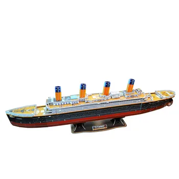 

Three-dimensional Carboard Puzzle 3D Titanic Cruise Ship Model Educational Toys for Children Gift Adult Present Home Decoration