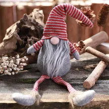 Кукла Санта гном скандинавский Tomte скандинавский ниссе Sockerbit карликовый эльф домашние праздничные украшения Декор Рождество шведский фаршированный#25