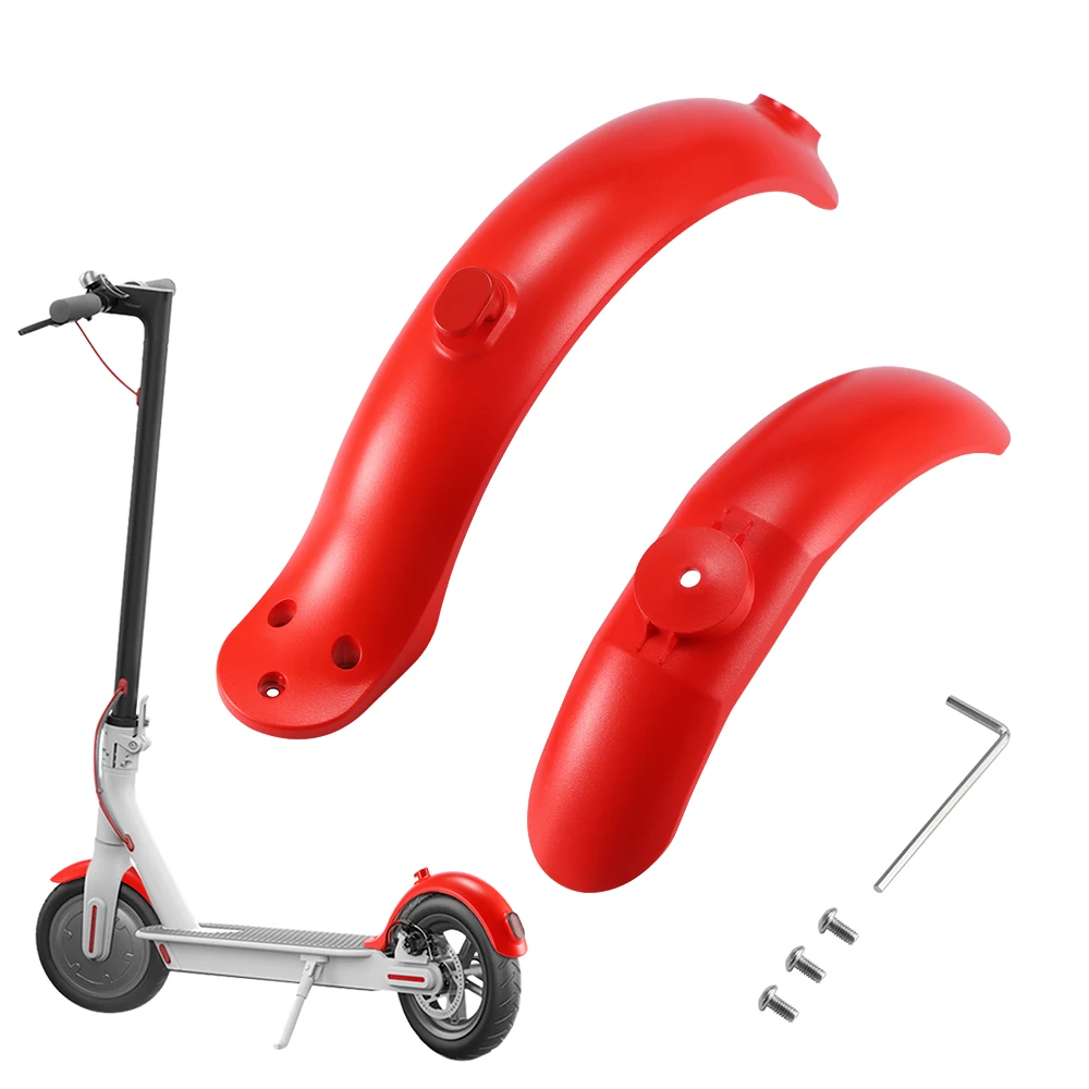 Red Mud Fender Kit Самокат крыло для защиты от грязи Комплект для Xiaomi M365 электрический скутер Стильный Простой просо скутер части легко установить и удалить грязевой предохранитель - Цвет: Red Mud Fender Kit
