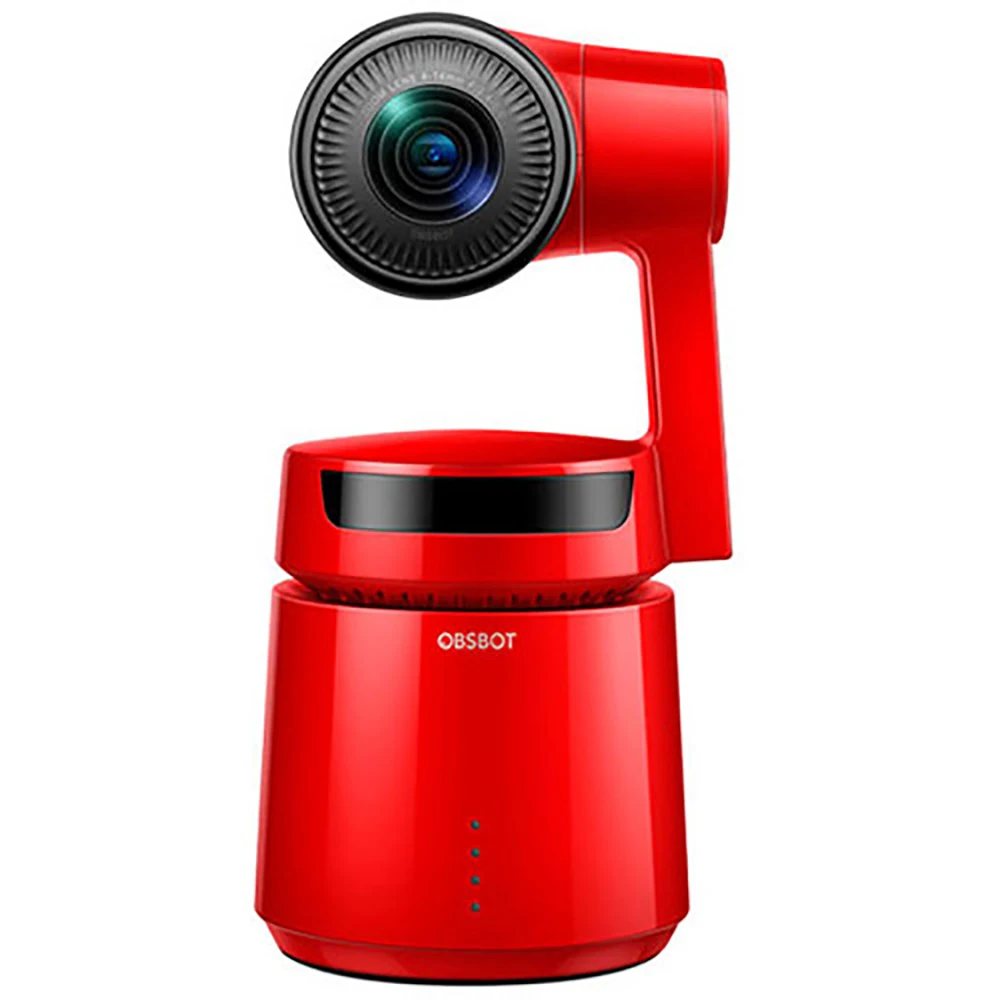 OBSBOT авто-директор Vlog AI Камера 4 K/60fps видео 12 Мп фото 3-осевому гидростабилизатору со встроенным модулем Камера AI слежения съемка 360 - Цвет: Красный