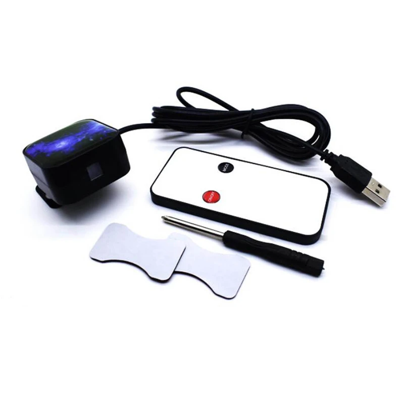 Универсальный Автомобильный интерьер крыши gypsophila вращающийся RC usb Музыка dj контроль стробоскоп окружающий лазерный проектор светильник