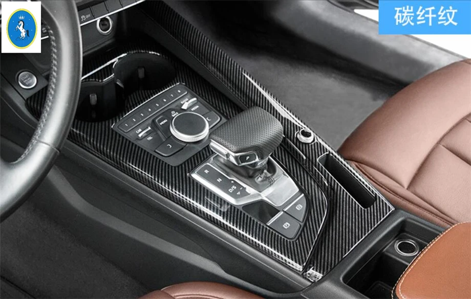 Yimaautotrims авто аксессуар коробка передач переключения передач Накладка для Audi A4 B9 A5 Sedan/Avant/Allroad Quattro