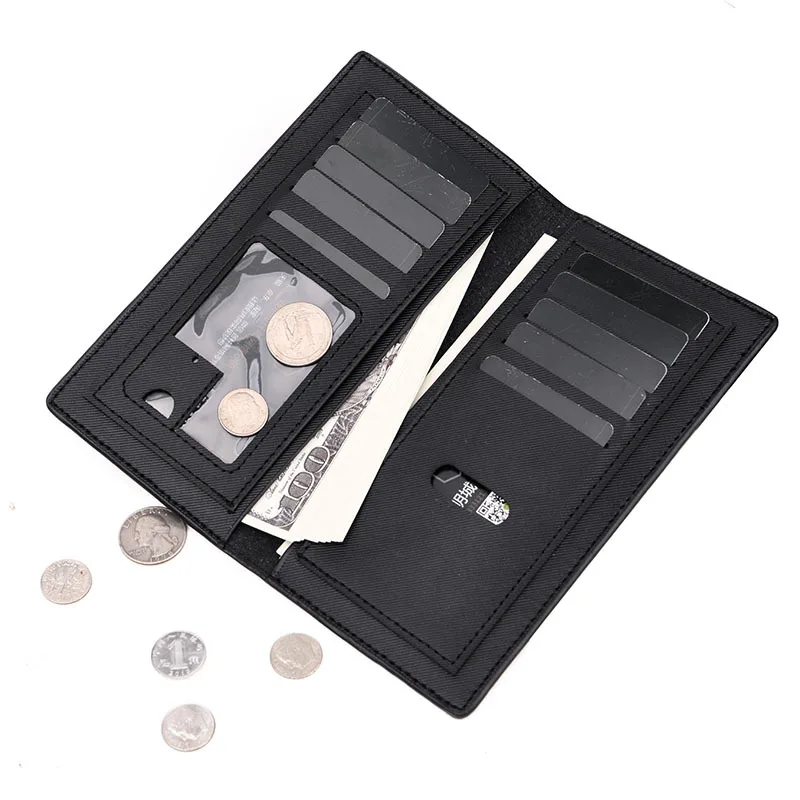 New Fashion Nen's Quality PU Long Section Ultra-thin Wallet Leisure Large Capacity Zipper Multi-card Holder Cash Organizer Hot