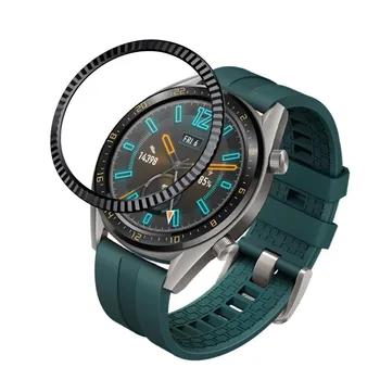 

Quick Release WristStrap Watch Band Accessories For Huawei Watch GT 46MM Bezel Ring Adhesive Cover Anti Scratch Metal Case