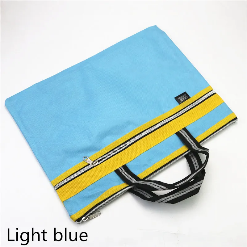 Zipper Oxford cloth document file bag large sizes waterproof double layer holder computer folders filling products